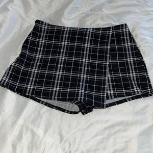 Plaid skort